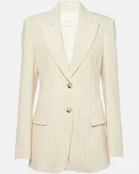 SPORTMAX Blazer monopetto Aversa a righe Giallo