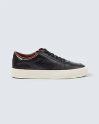 Moncler Sneakers Monclub in pelle Nero