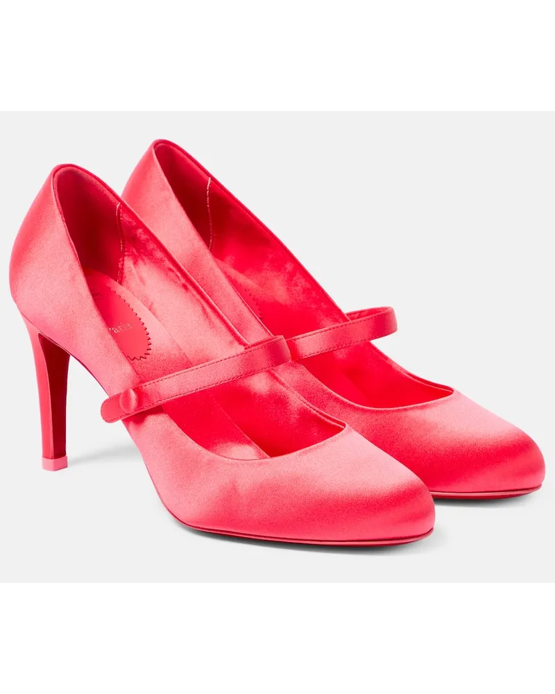 Christian Louboutin Pumps Pumppie 85 in crÃªpe di raso Rosso