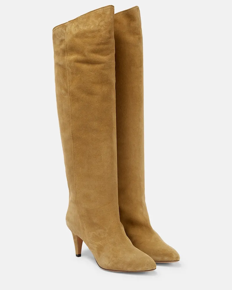 Isabel Marant Stivali Lispa in suede Marrone