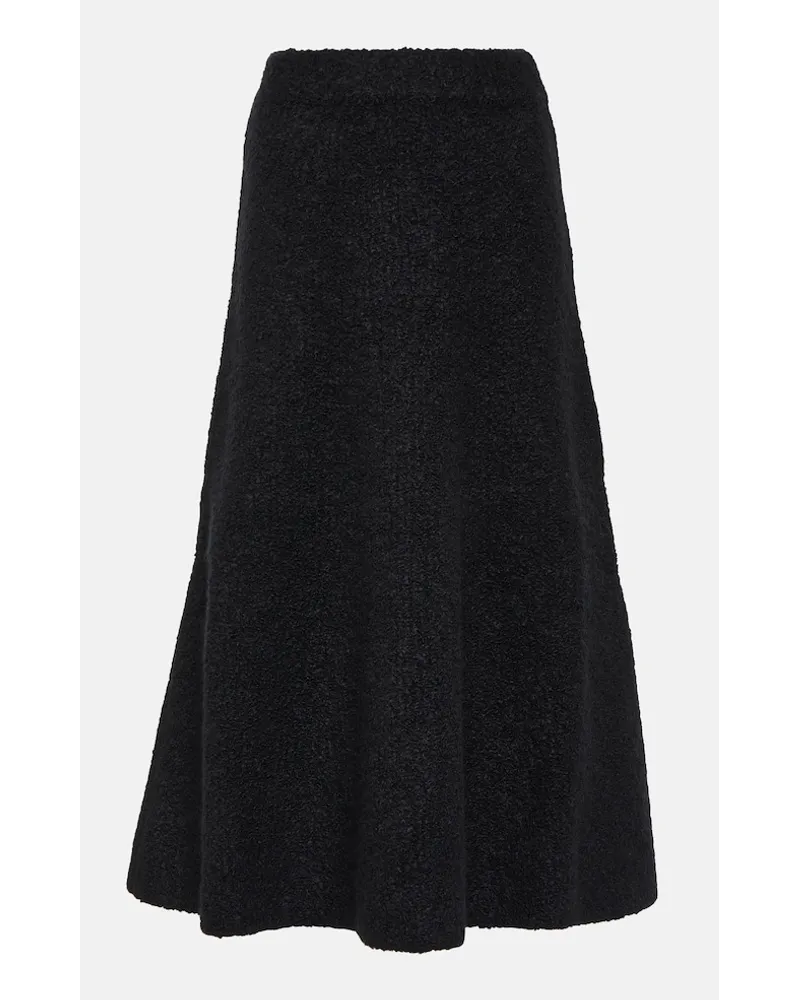 Gabriela Hearst Gonna midi Pablo in bouclÃ© di lana Nero