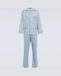 Thom Sweeney Completo pigiama in cotone Blu