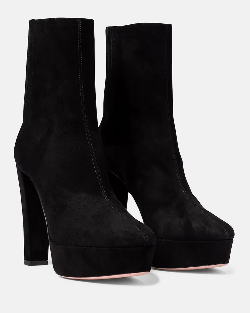 Aquazzura Stivaletti Saint HonorÃ© 50 in suede Nero