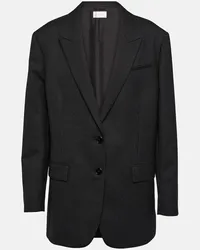 The Row Blazer monopetto in lana vergine Nero