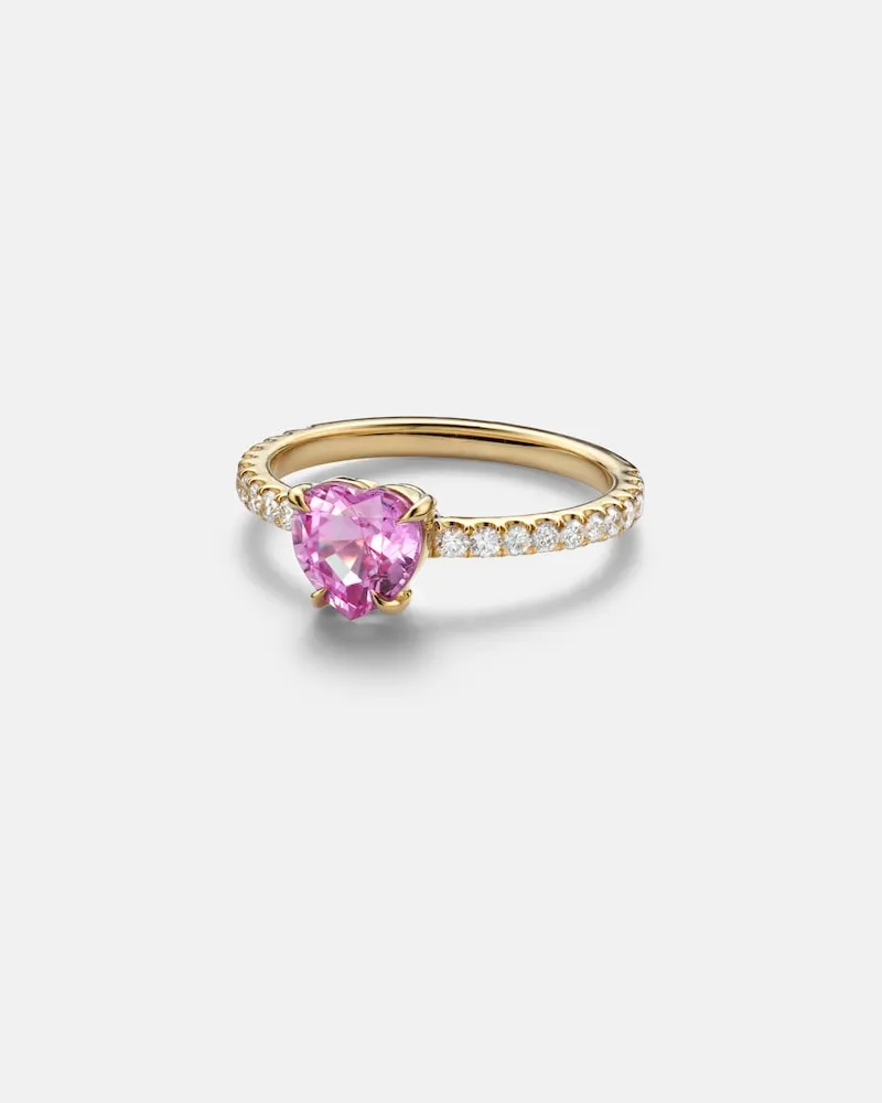 ANITA KO Anello in oro 18kt con zaffiro e diamanti Oro