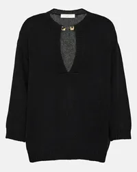 Valentino Garavani Pullover Rockstud in cashmere Nero