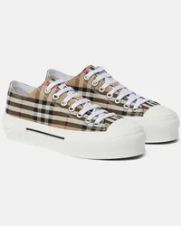 Burberry Sneakers in canvas Vintage Check Multicolore