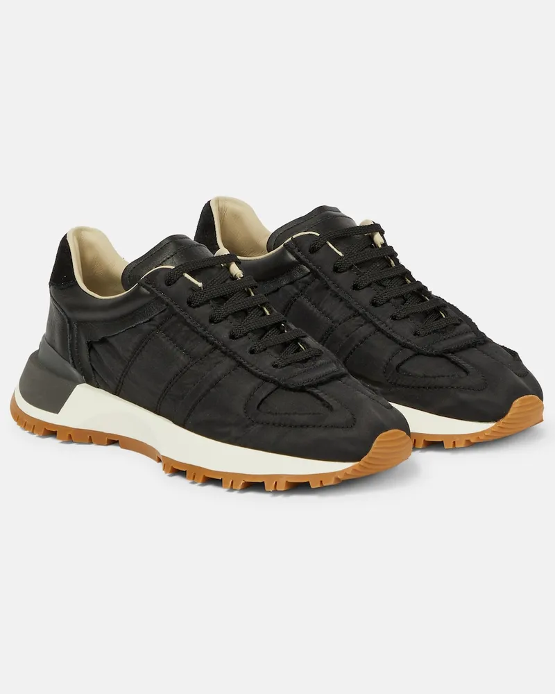 Maison Margiela Sneakers in suede e nylon Nero