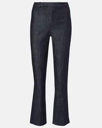 Max Mara Jeans flared cropped Dahlia Blu