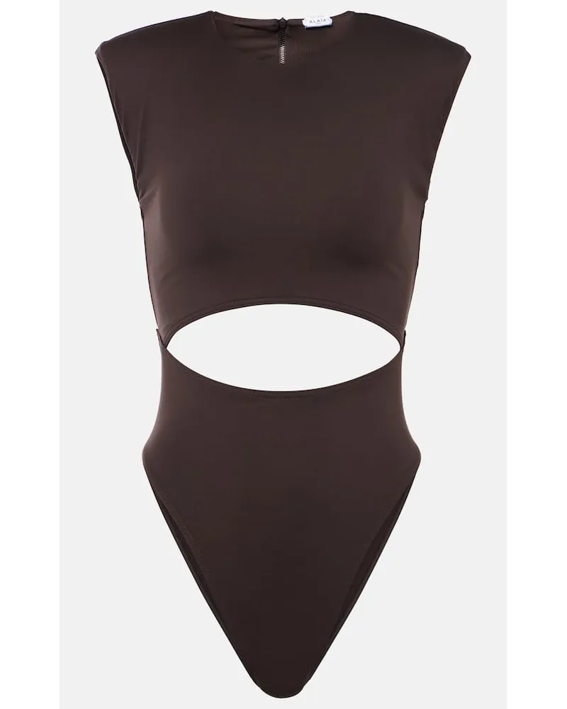 Alaïa AlaÃ¯a Costume intero con cut-out Marrone