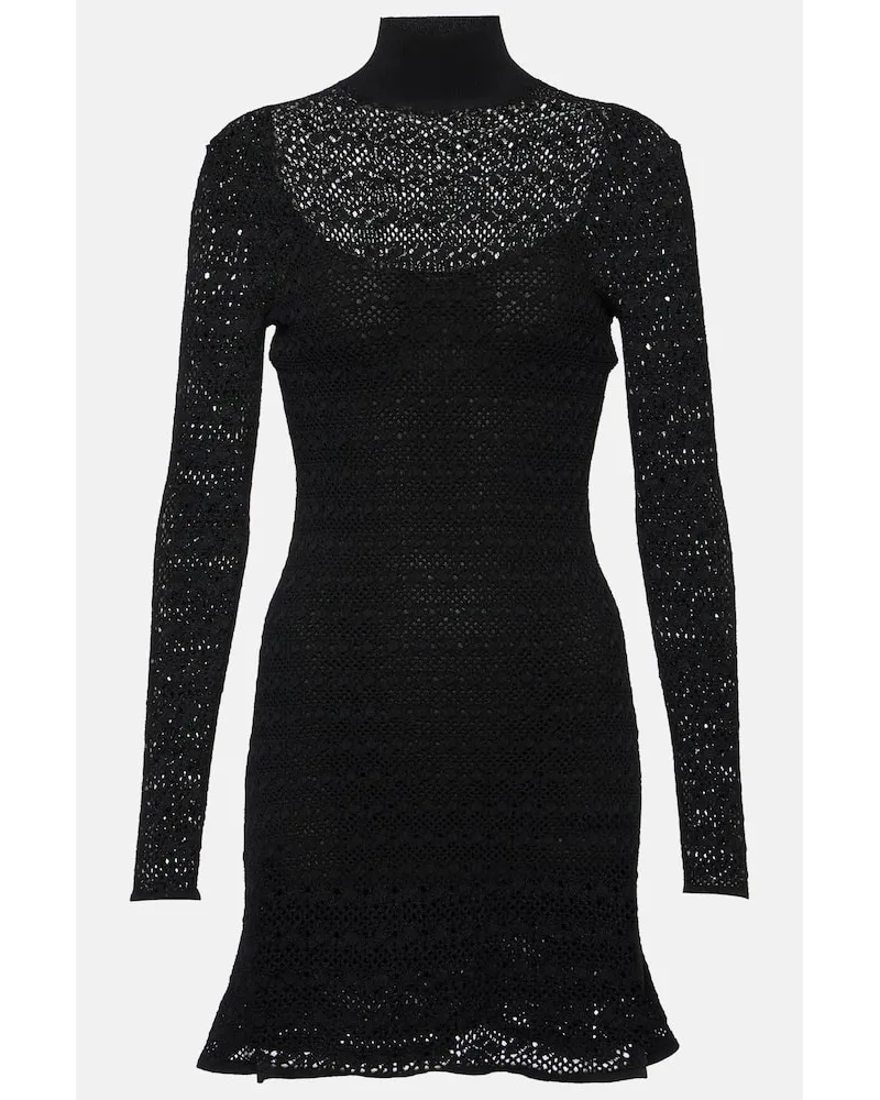 Tom Ford Miniabito in crochet Nero