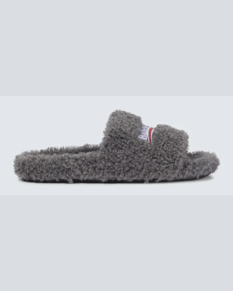 Balenciaga Sandali Political Campaign Grigio