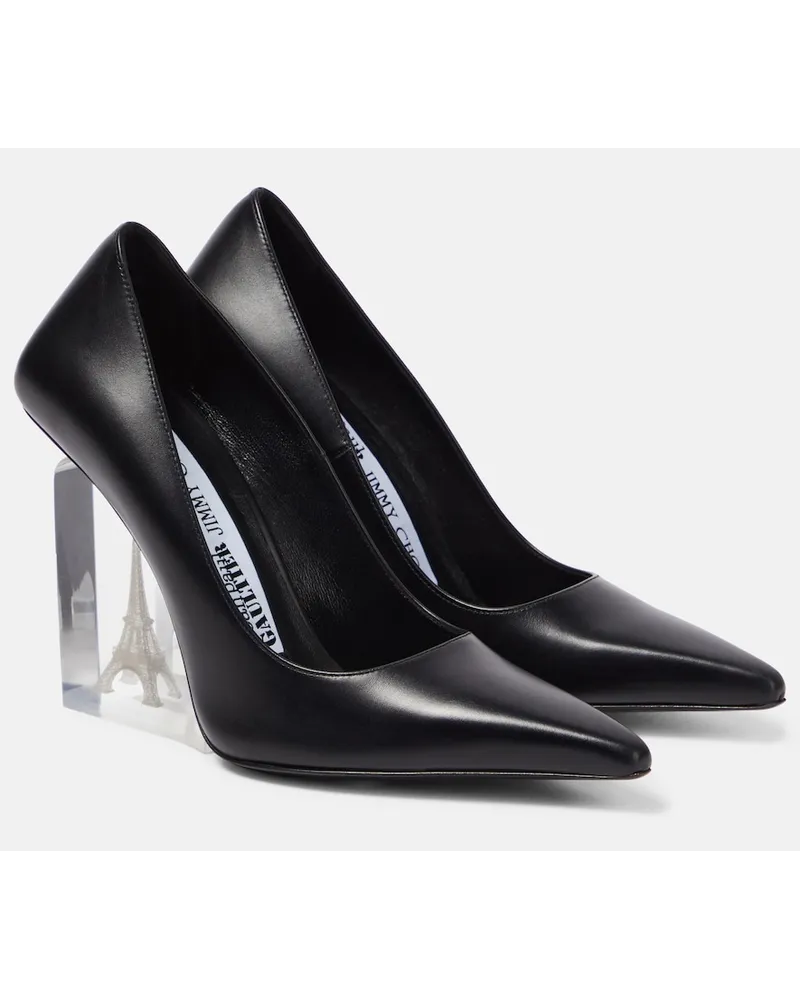 Jimmy Choo x Jean Paul Gaultier - Pumps con zeppa Nero