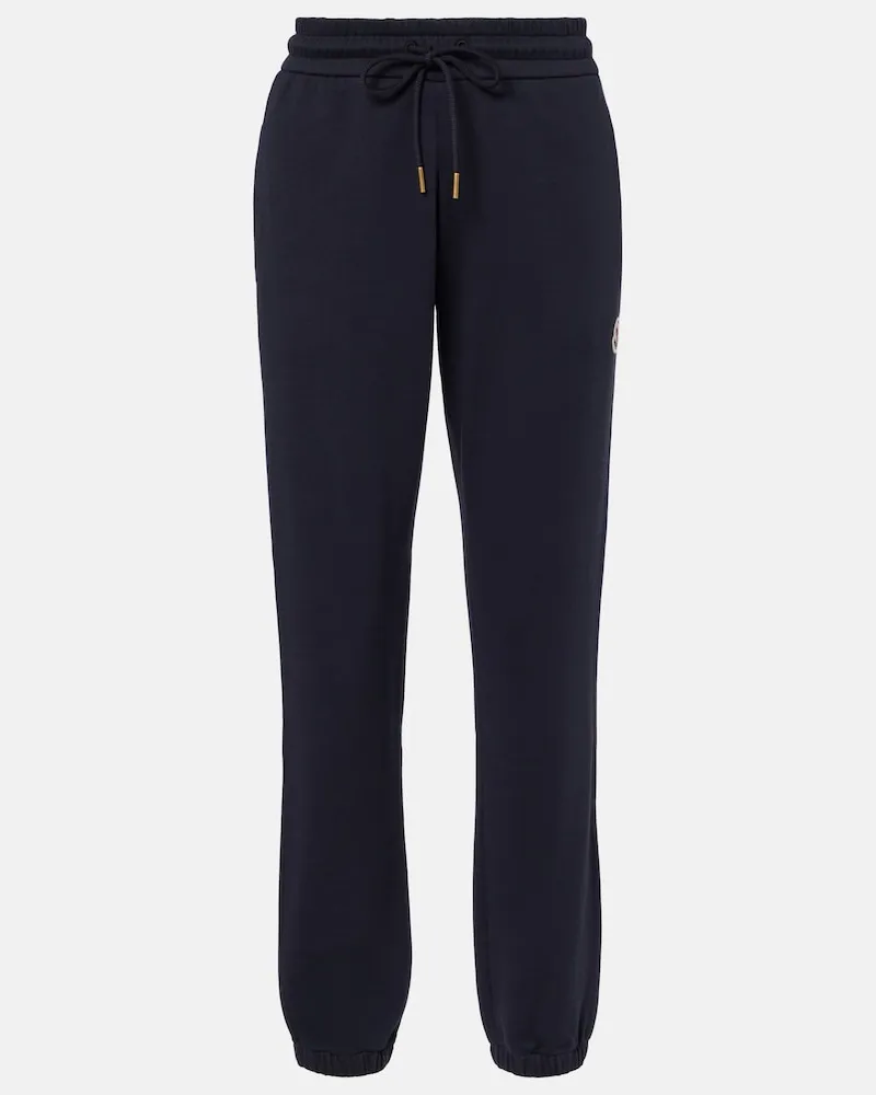 Moncler Pantaloni sportivi in misto cotone Blu