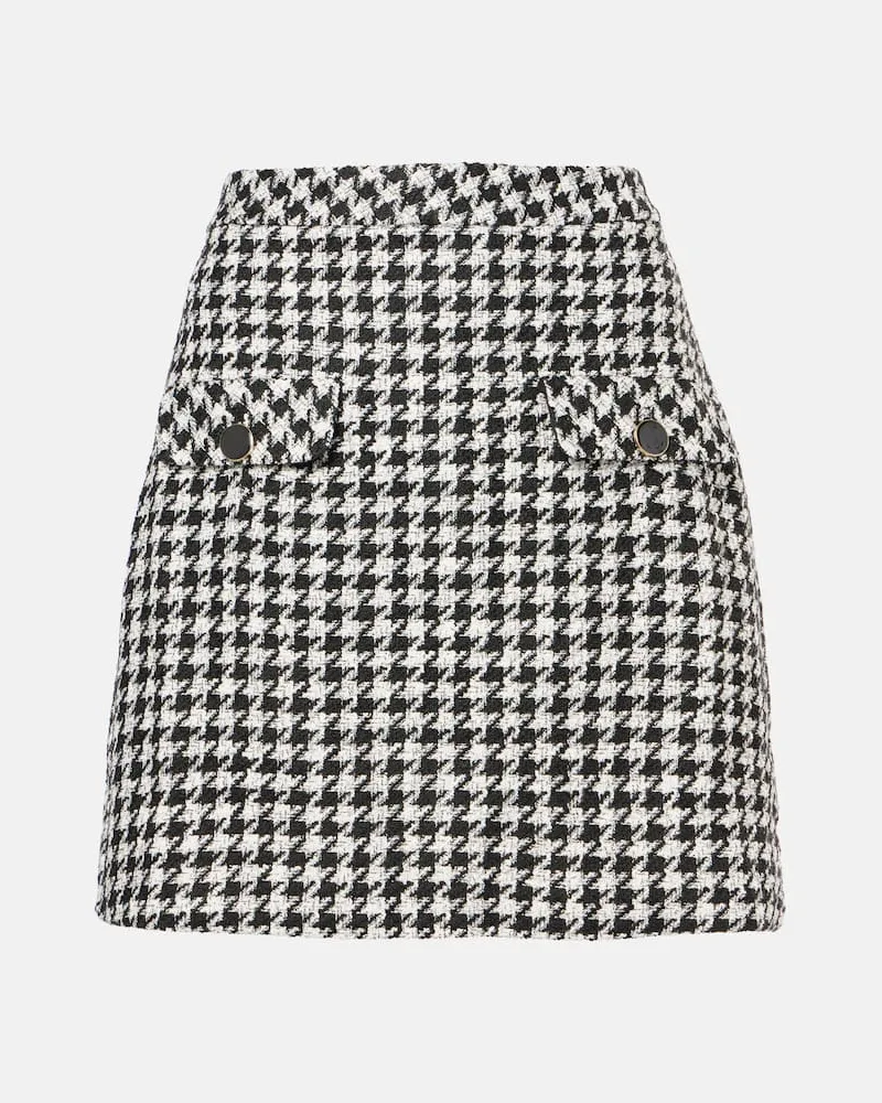 RIXO Minigonna pied-de-poule Nero