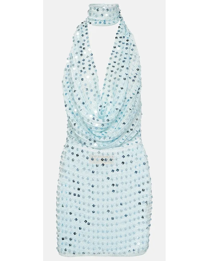 Aya Muse Miniabito Tipo con paillettes Blu