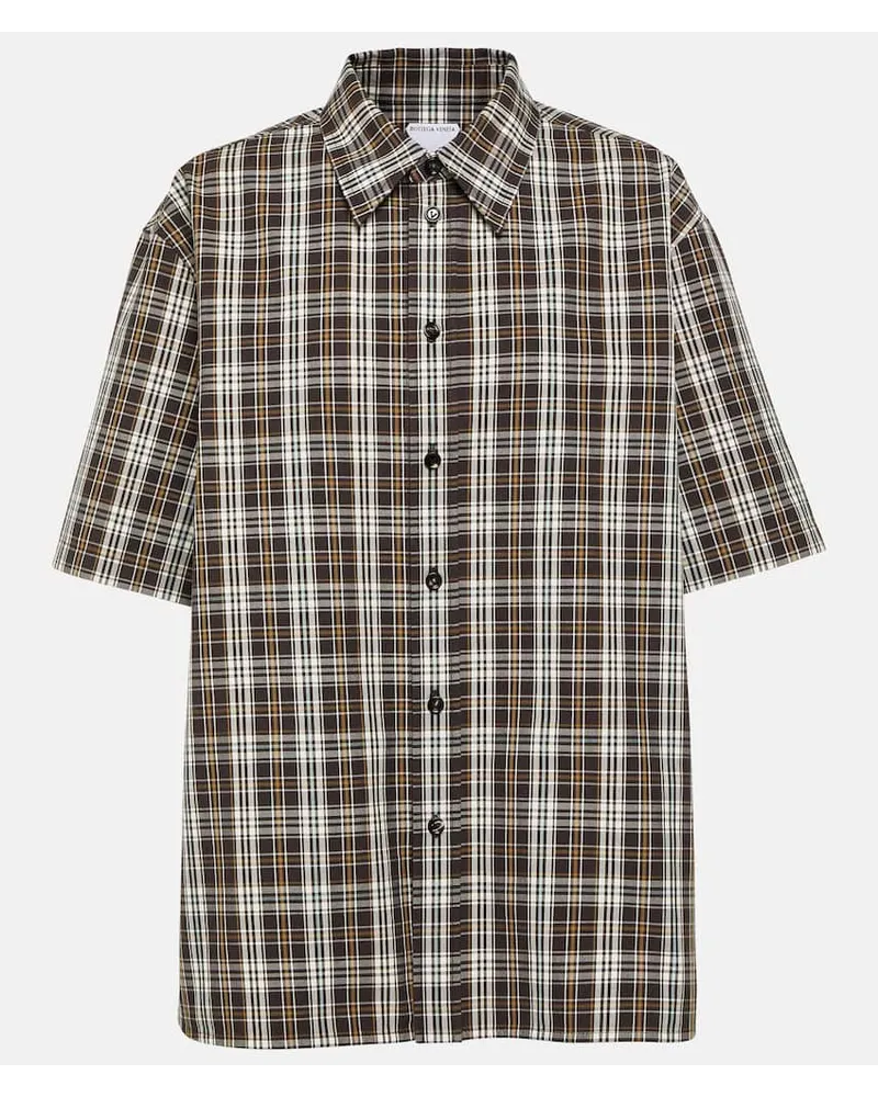 Bottega Veneta Camicia in cotone a quadri Multicolore