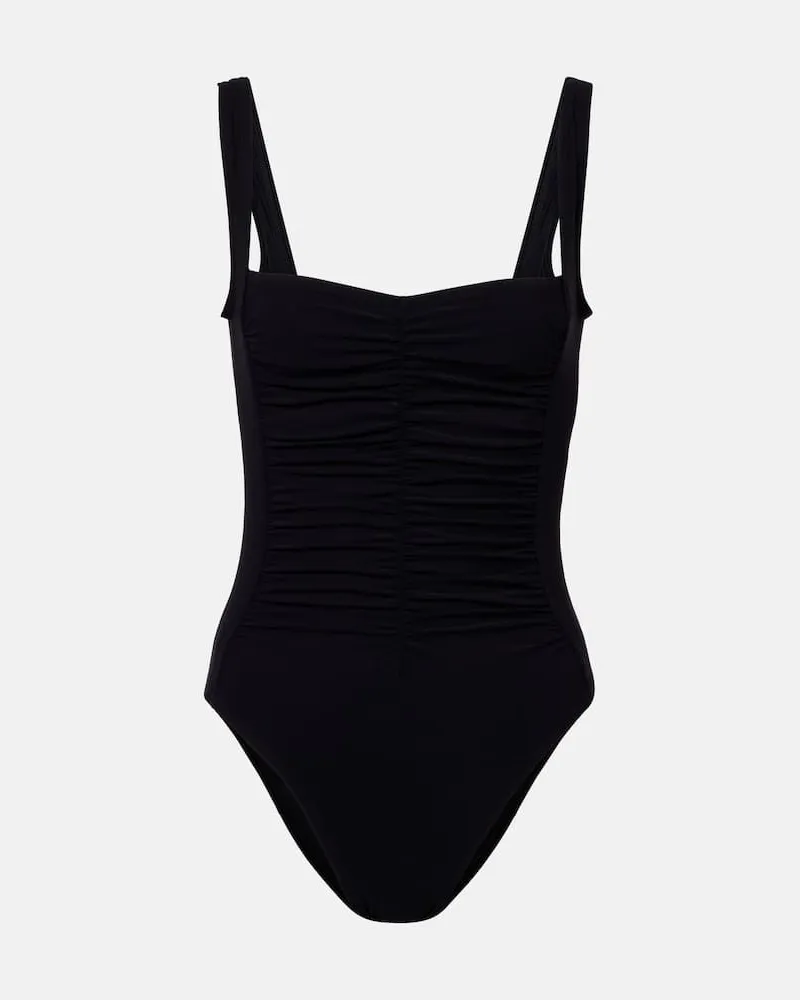 Karla Colletto Costume intero con ruches Nero