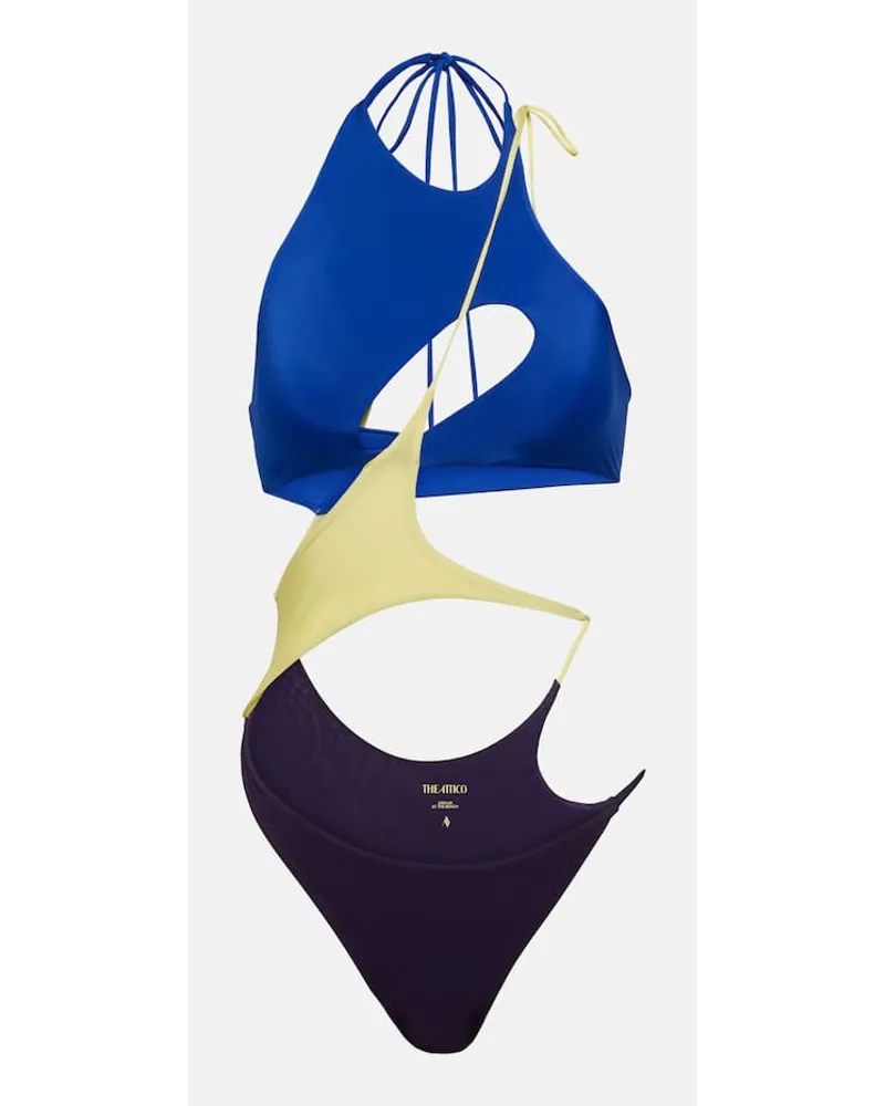 ATTICO Costume intero con cut-out Multicolore