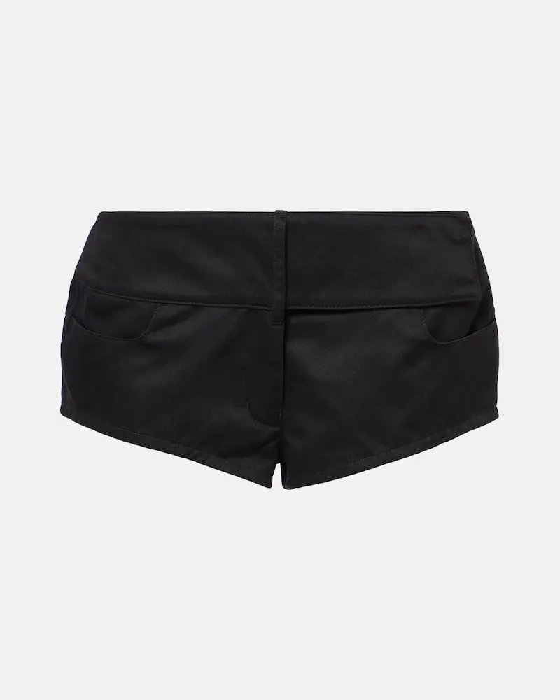 Courrèges CourrÃ¨ges Shorts in canvas a vita bassa Nero