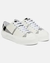 Burberry Sneakers in canvas Vintage Check Nero