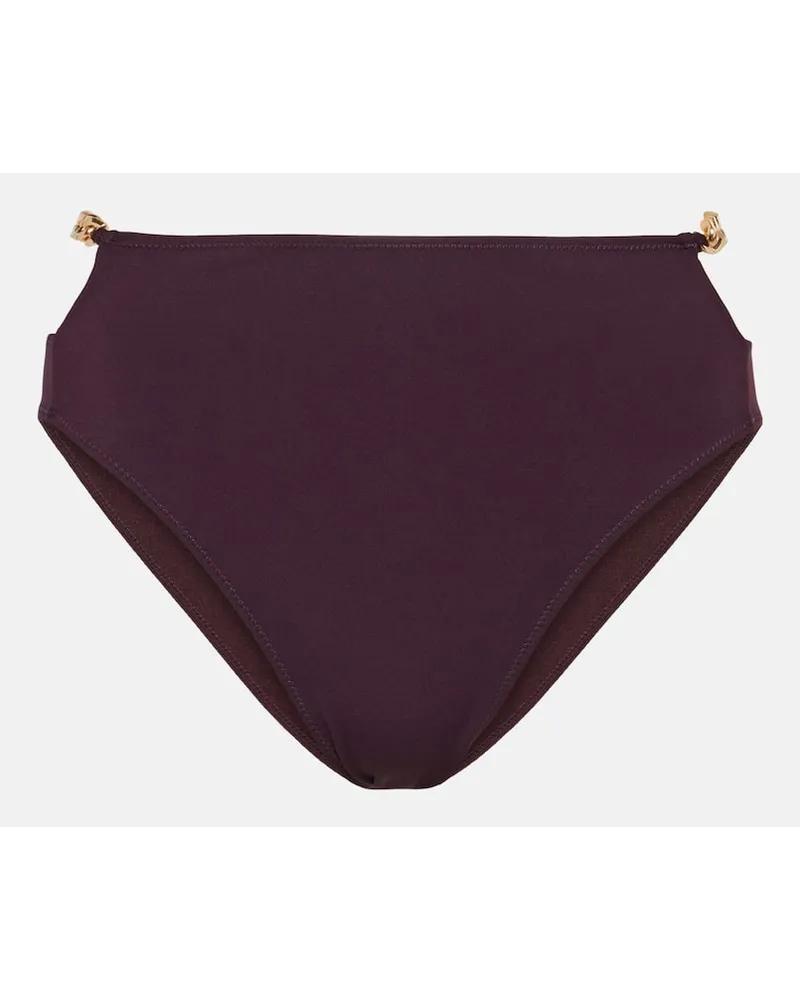 Stella McCartney Slip bikini con catena Rosso