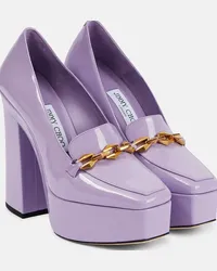 Jimmy Choo Pumps Diamond Tilda in vernice Viola