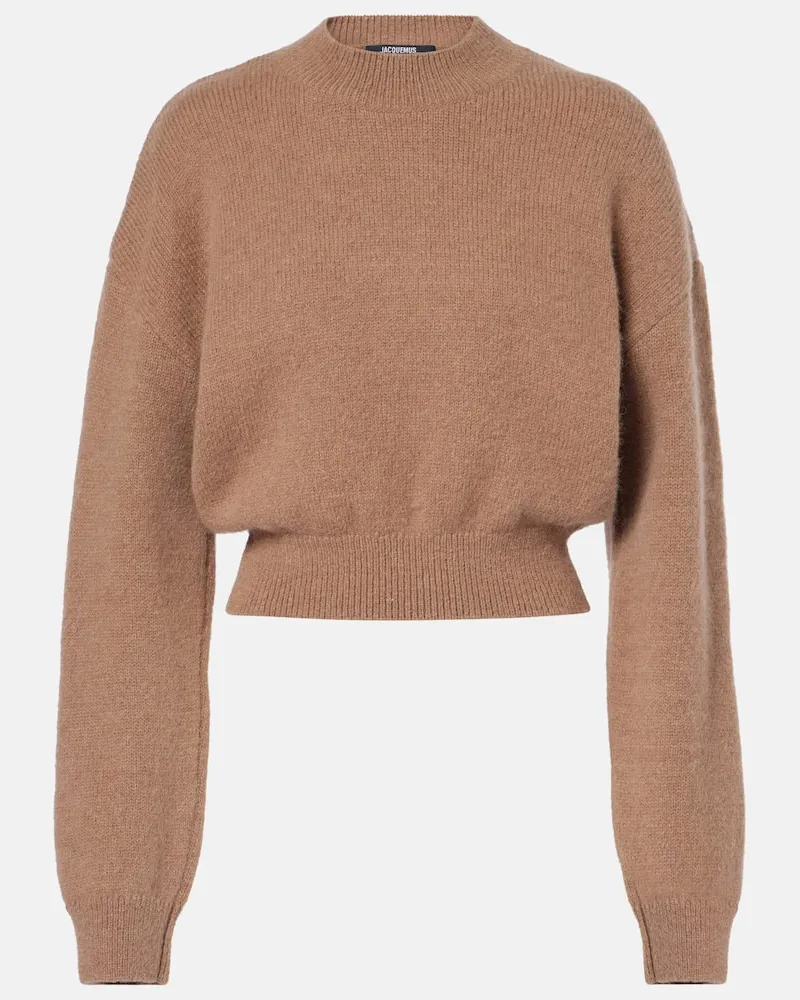 Jacquemus Pullover in misto alpaca Beige