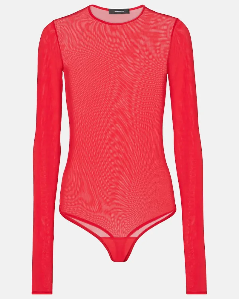 WARDROBE.NYC Body in mesh Rosso