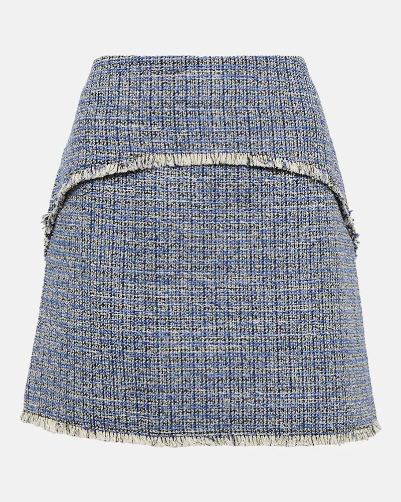 Proenza Schouler White Label - Minigonna in tweed Blu