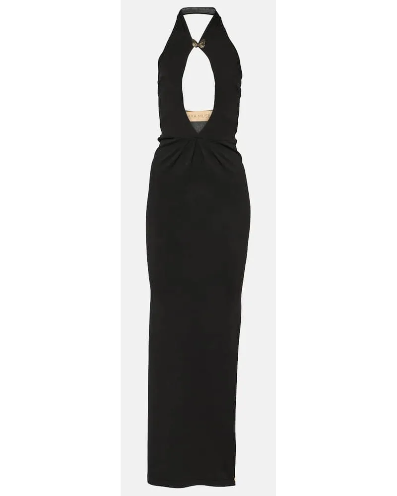 Aya Muse Abito lungo Era con cut-out Nero