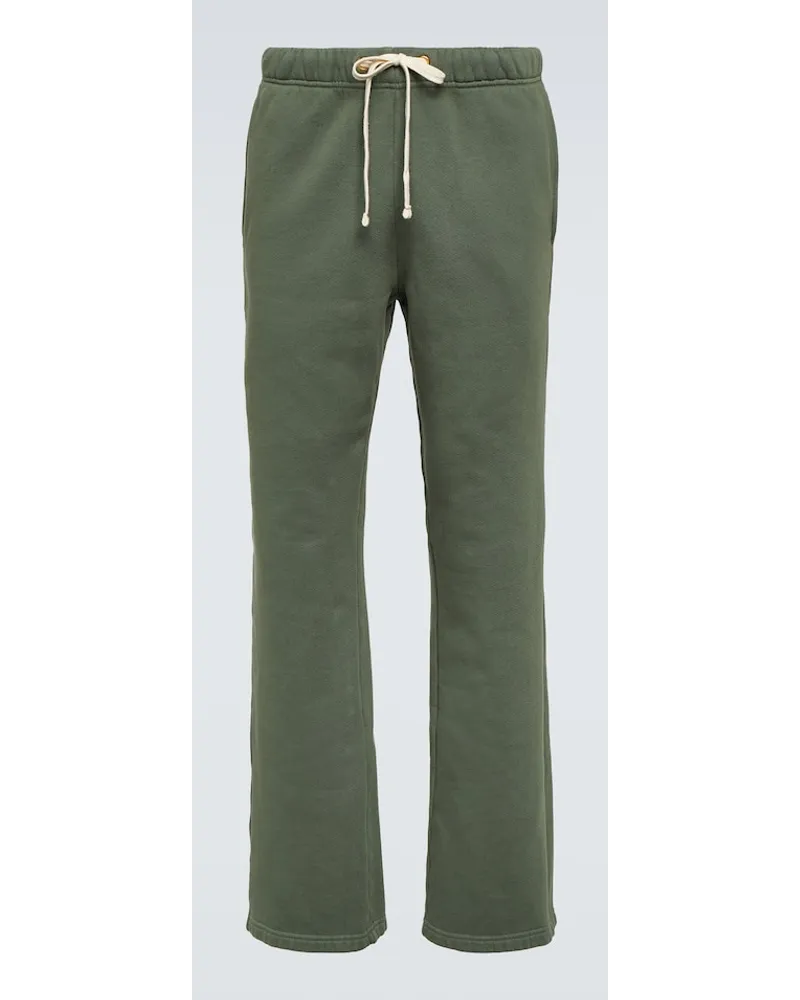 LES TIEN Pantaloni sportivi in pile di cotone Verde
