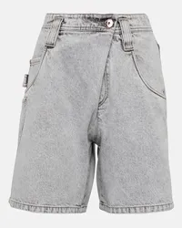 Brunello Cucinelli Shorts di jeans Grigio