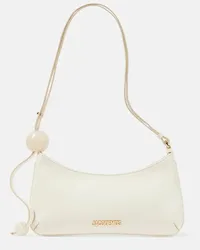 Jacquemus Borsa a spalla Le Bisou Perle in pelle Bianco