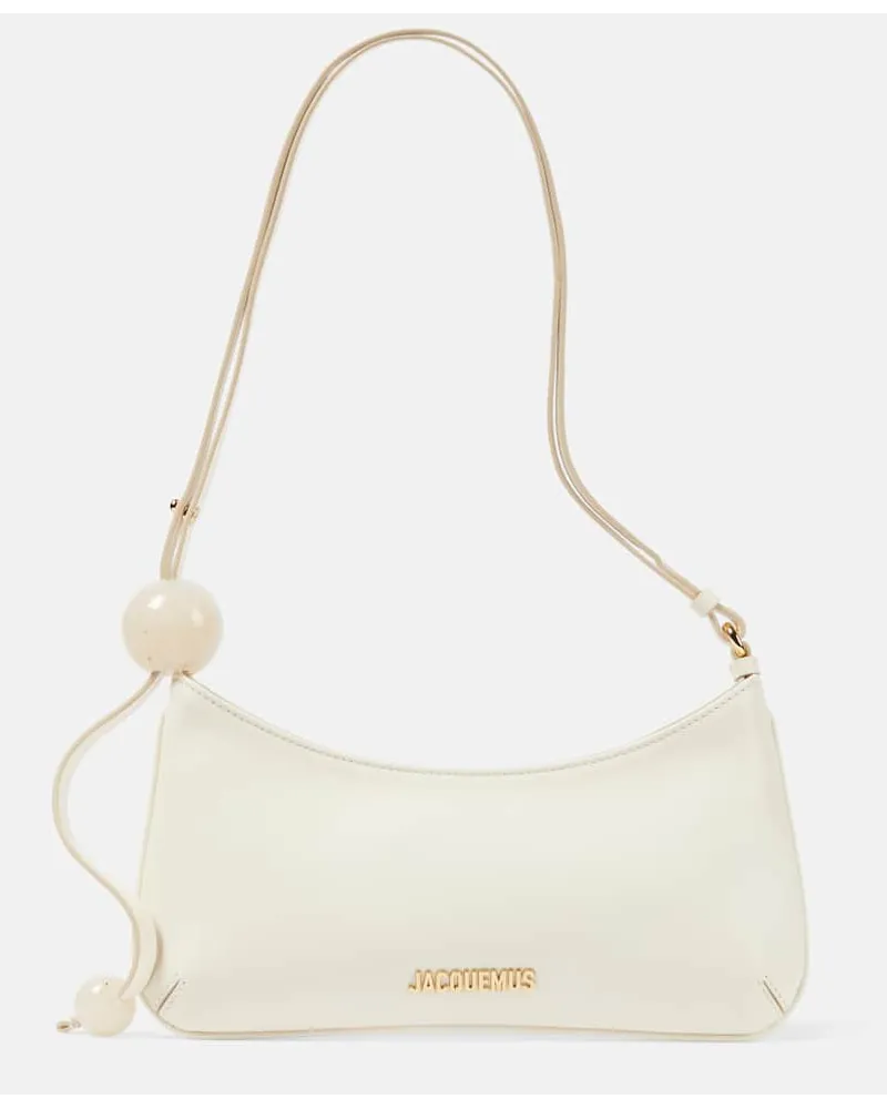 Jacquemus Borsa a spalla Le Bisou Perle in pelle Bianco