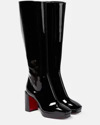 Christian Louboutin Stivali Alleo in vernice Nero