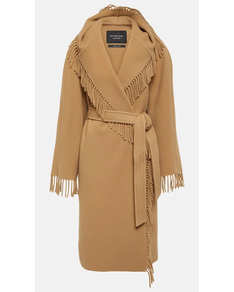 Balenciaga Cappotto in lana Beige