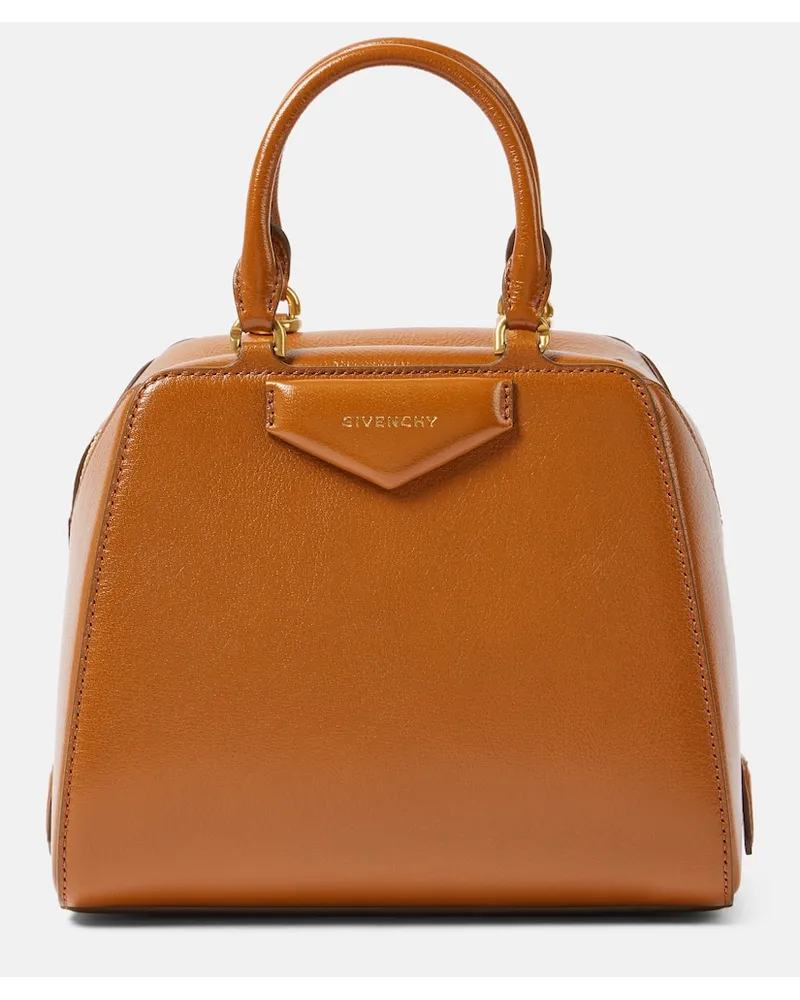 Givenchy Borsa Antigona Cube Mini in pelle Marrone