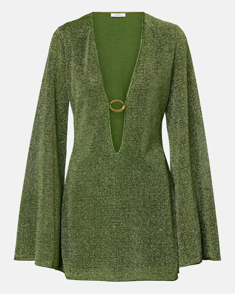 Oséree OsÃ©ree Kaftano Lumiere Stones con lamÃ Verde