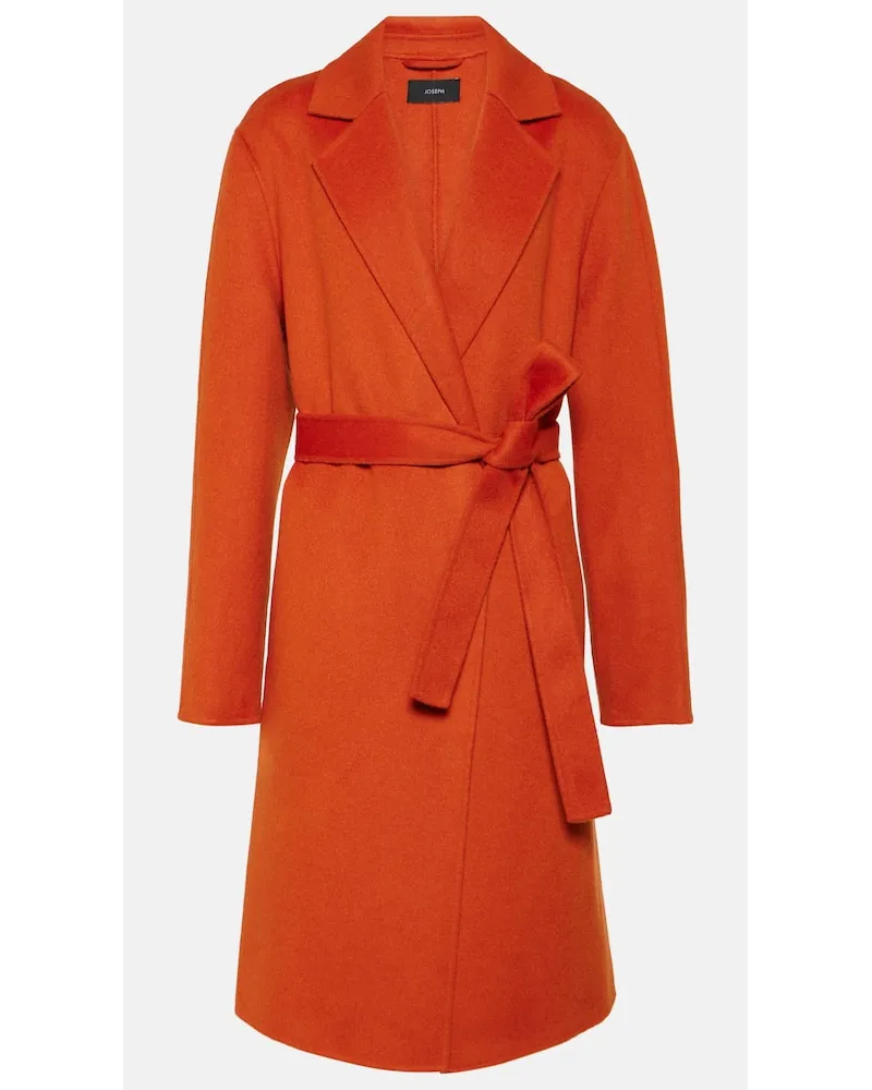 Joseph Cappotto a portafoglio in cashmere Arancione