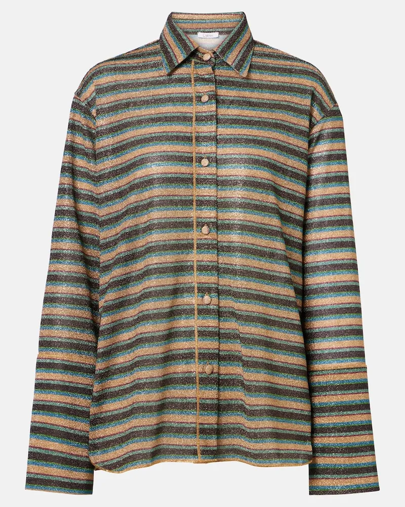 Oséree OsÃ©ree Camicia LumiÃ¨re a righe Multicolore