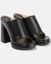 Proenza Schouler Mules con plateau Forma in pelle Nero