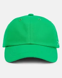 Jacquemus Cappello da baseball in cotone con logo Verde