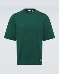 Burberry T-shirt in jersey di cotone Verde