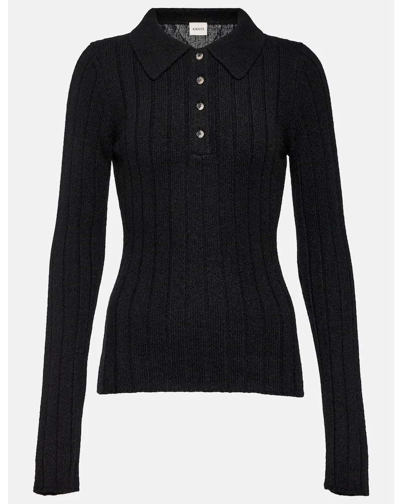 KHAITE Pullover Hans in maglia di cashmere Nero