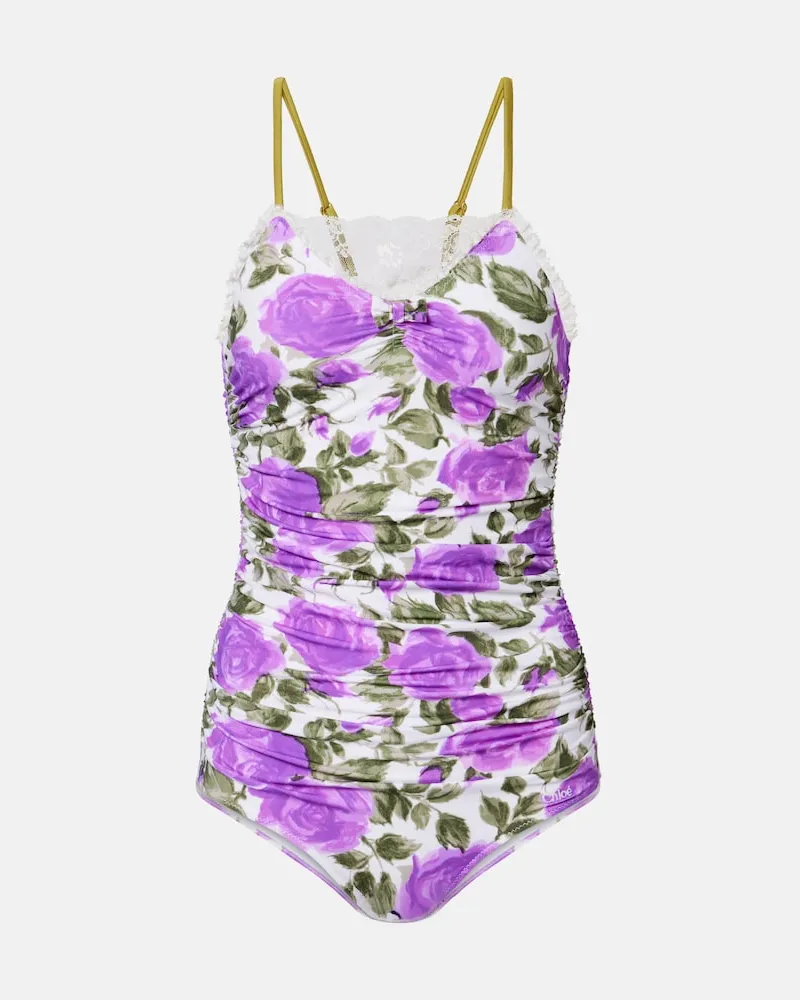 Chloé ChloÃ© Costume intero con pizzo Viola