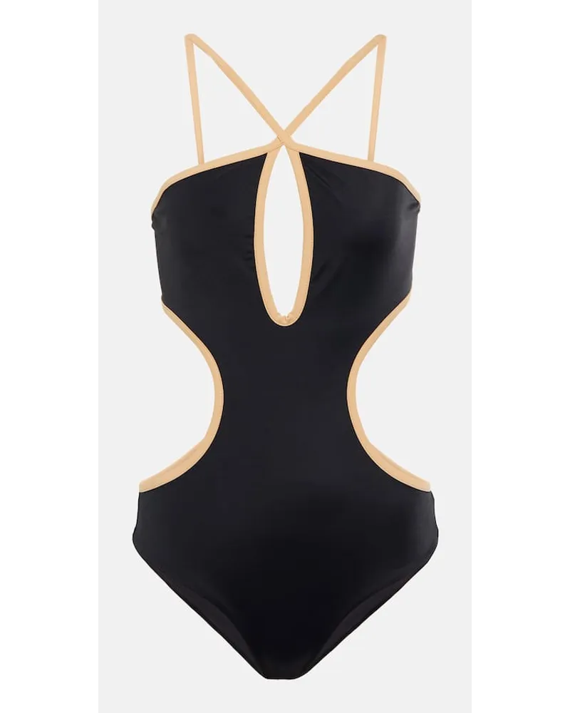 Johanna Ortiz Costume intero Rough Sea con cut-out Nero