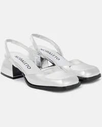 NODALETO Pumps slingback Bulla Jones in pelle Argento