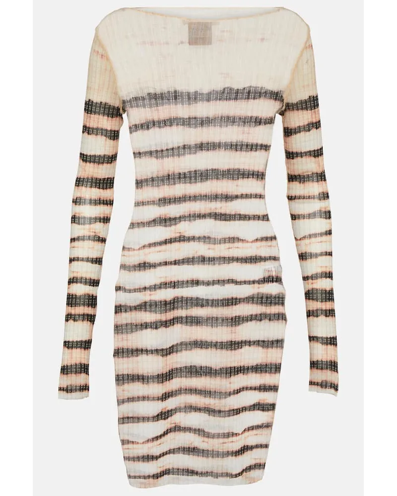 Jean Paul Gaultier x KNWLS - Miniabito a righe Multicolore