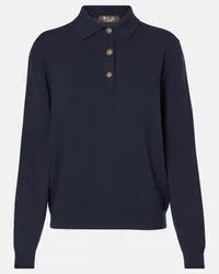 Loro Piana Pullover Classic in cashmere Blu